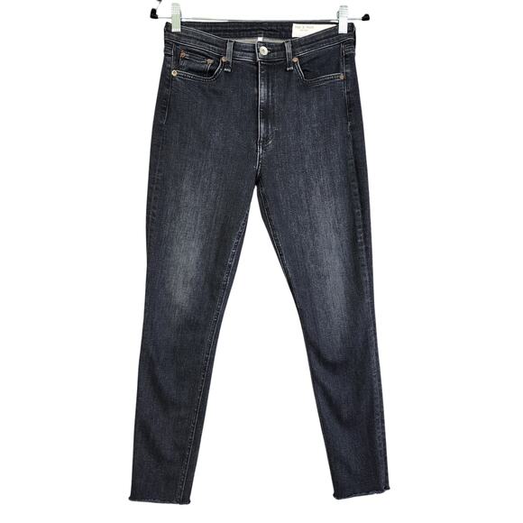 Rag & Bone Womens Nina High Rise Ankle Skinny Jeans Size 27 Royal Oak Wash Denim - Picture 2 of 15